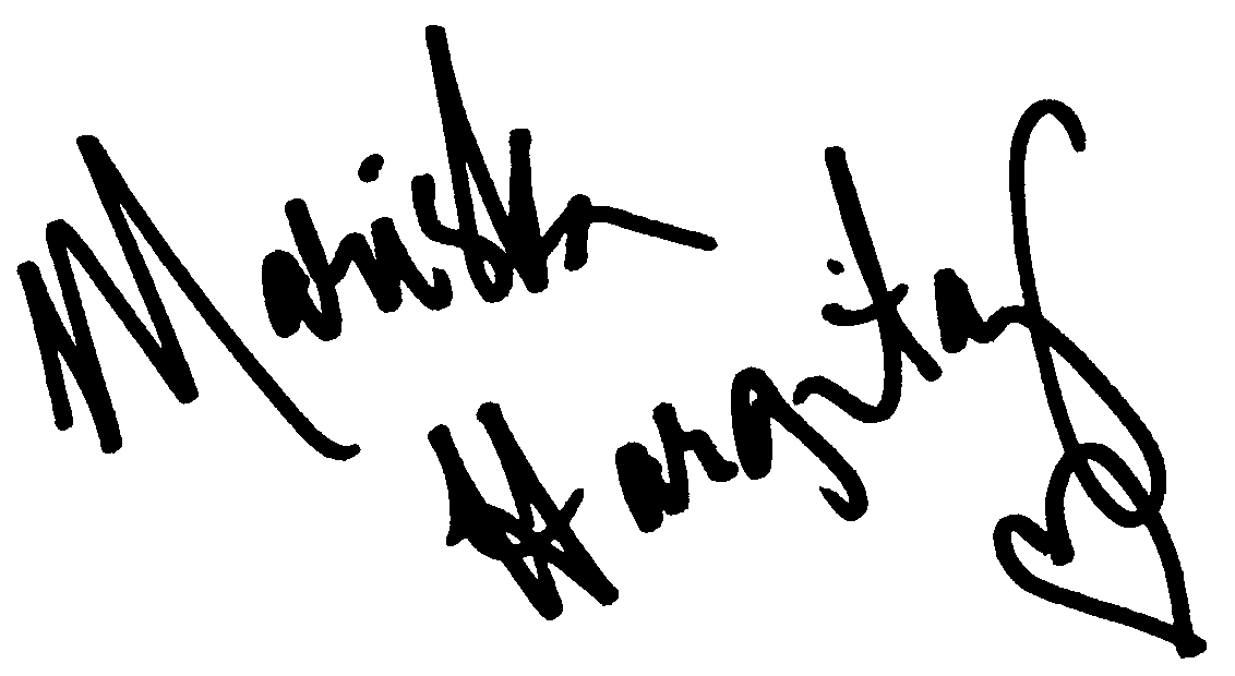 Mariska Hargitay autograph facsimile