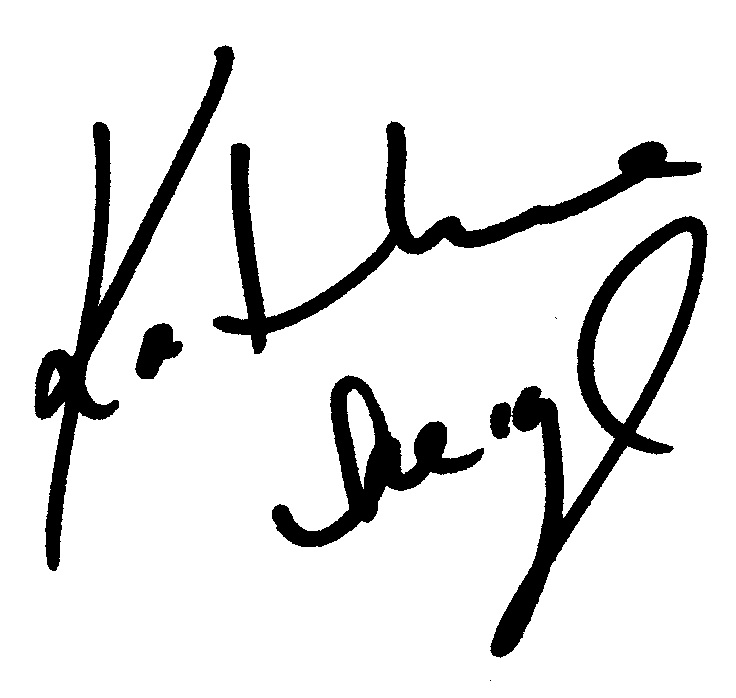 Katherine Heigl autograph facsimile