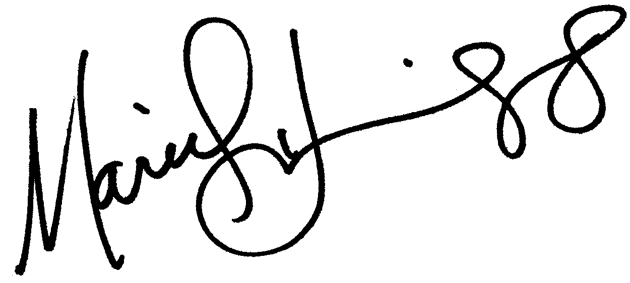 Mariel Hemingway autograph facsimile