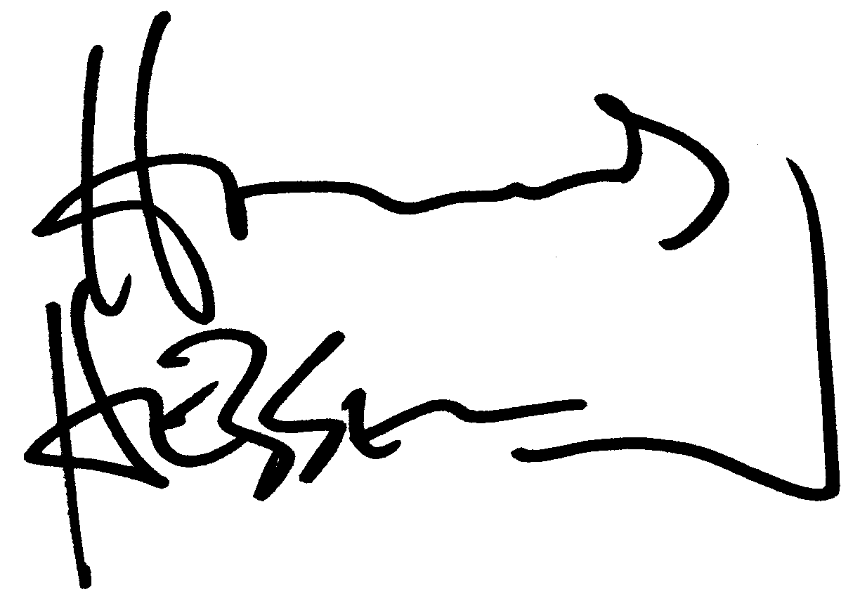 Howard Hesseman autograph facsimile
