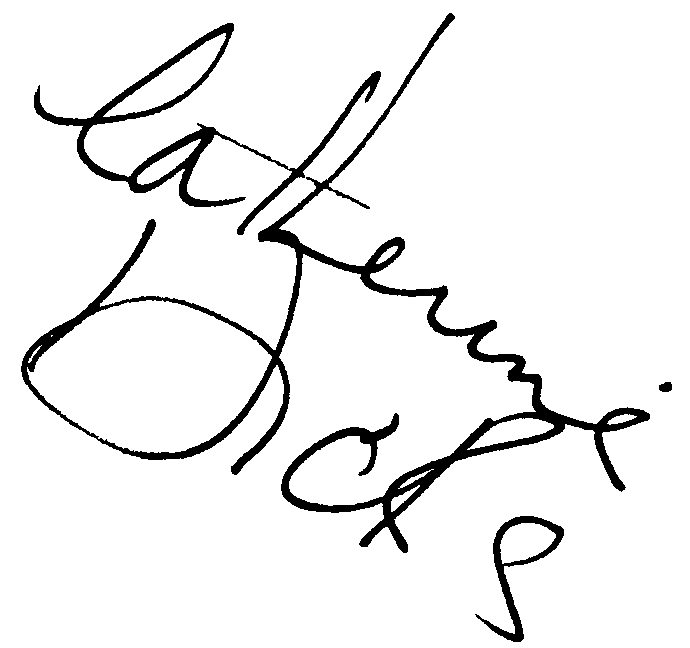 Catherine Hicks autograph facsimile