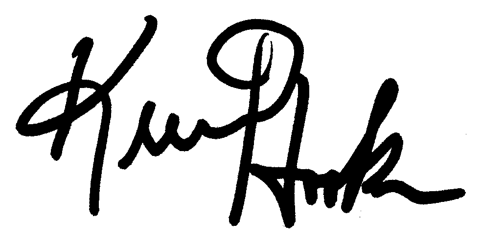 Kevin Hooks autograph facsimile