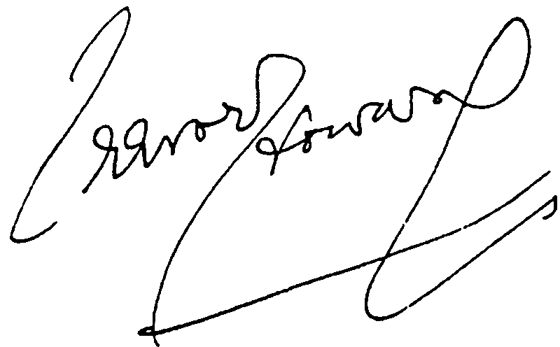 Trevor Howard autograph facsimile