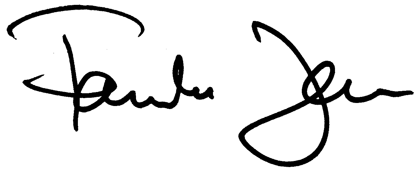 Famke Janssen autograph facsimile