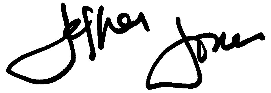 Jeffrey Jones autograph facsimile