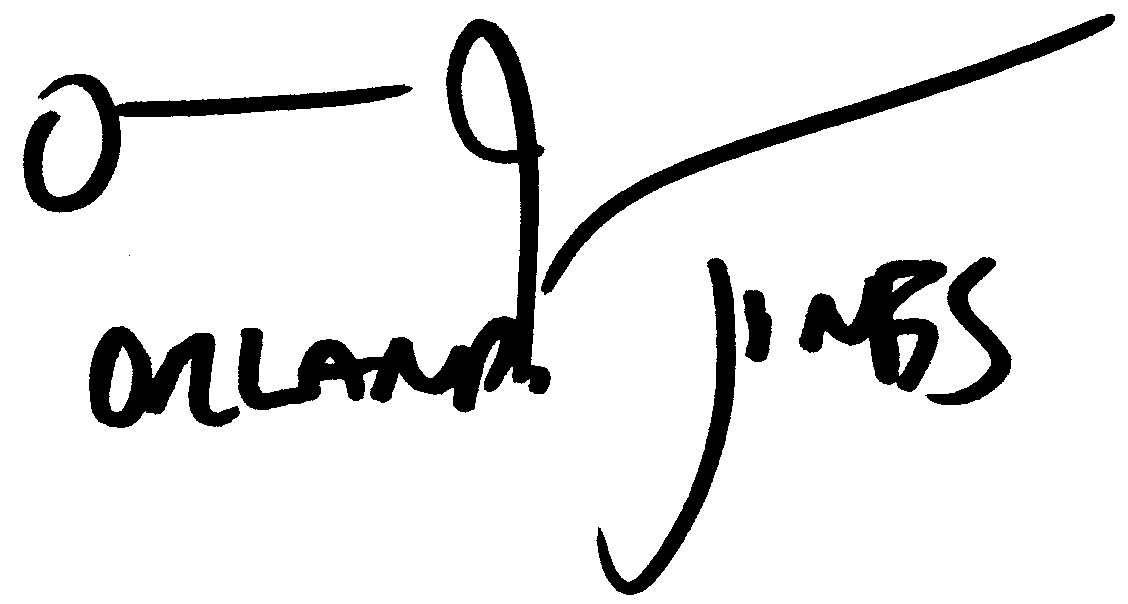 Orlando Jones autograph facsimile