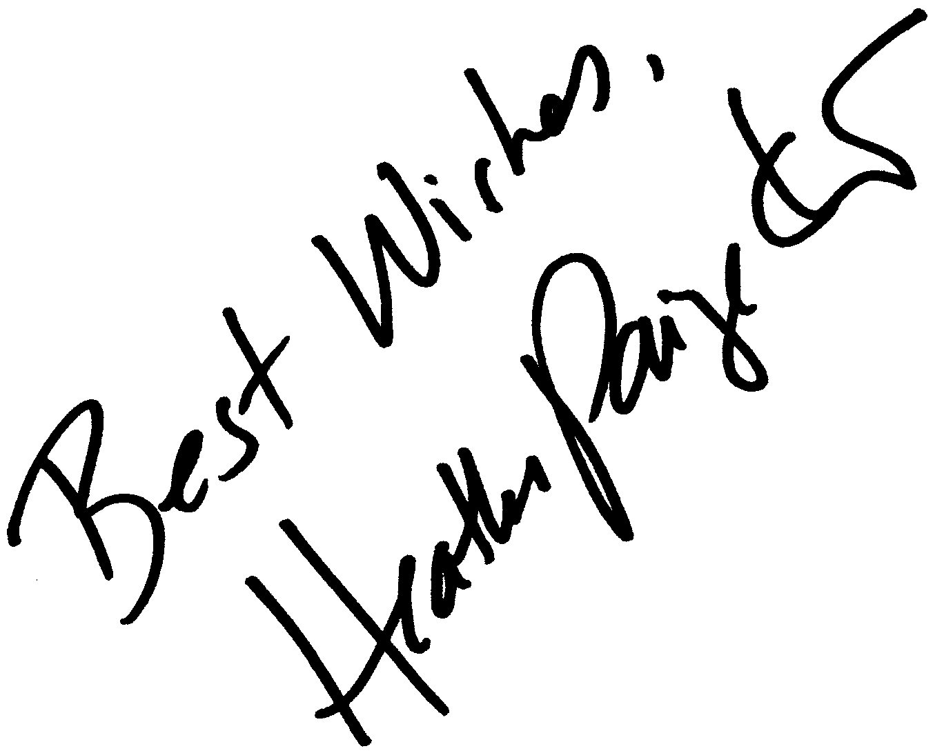 Heather Paige Kent autograph facsimile