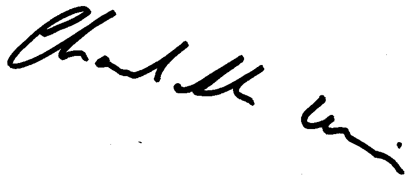 Charlotte Lewis autograph facsimile