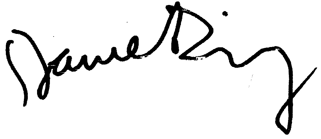 Daniel Day Lewis autograph facsimile