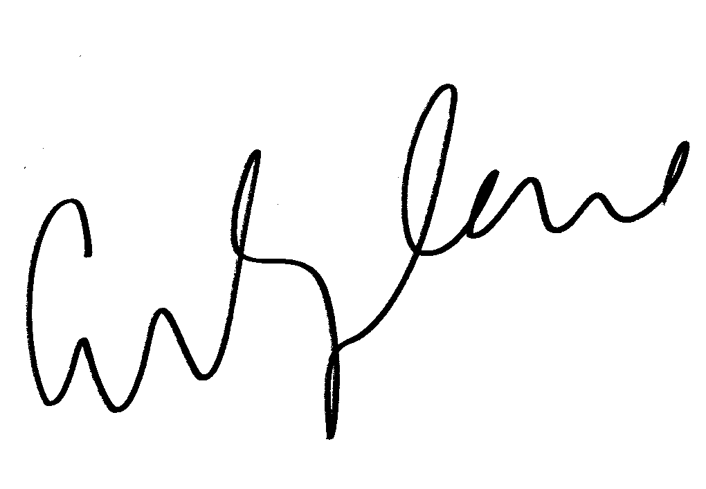 Courtney Love autograph facsimile