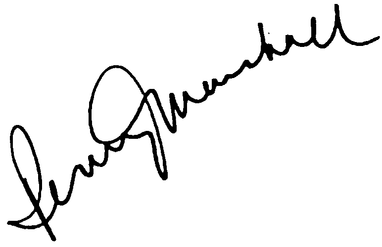 Penny Marshall autograph facsimile
