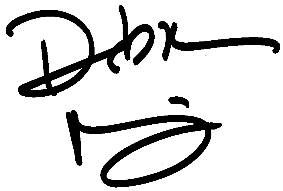 Debra Messing autograph facsimile