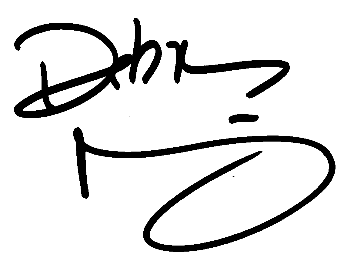 Debra Messing autograph facsimile