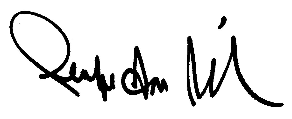 Penelope Ann Miller autograph facsimile
