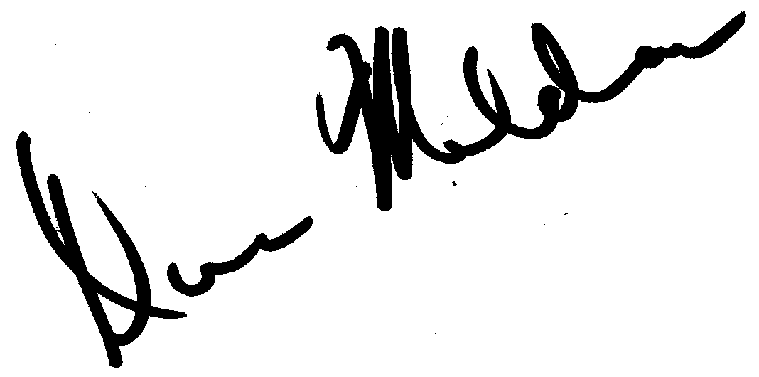 Diana Muldaur autograph facsimile