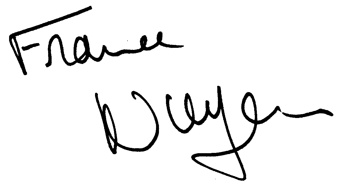 France Nuyen autograph facsimile