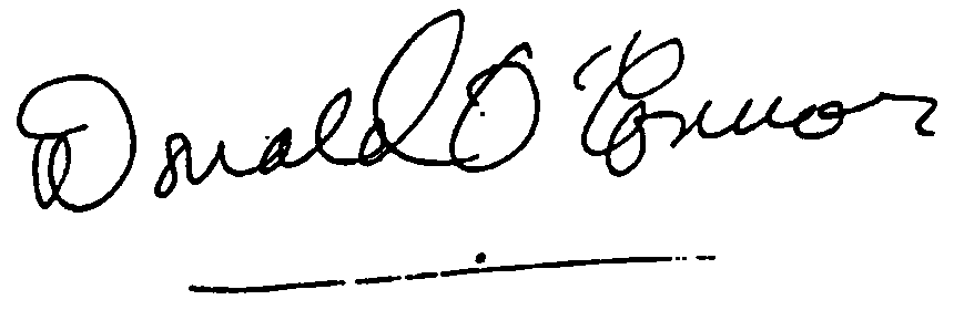 Donald O'Connor autograph facsimile