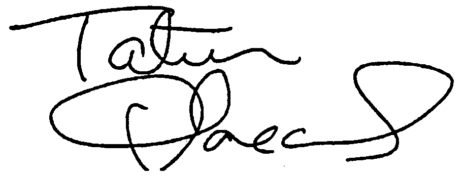 Tatum O'Neal autograph facsimile