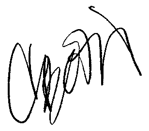 Carrie Otis autograph facsimile