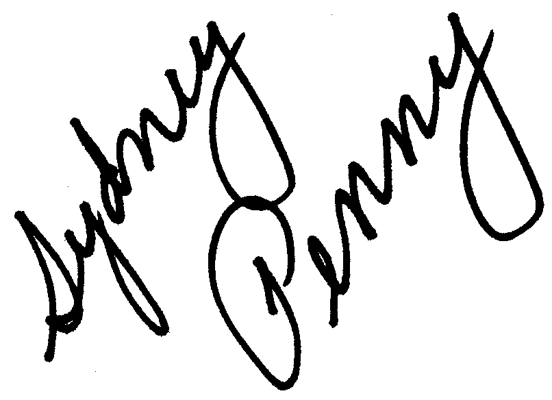 Sydney Penny autograph facsimile