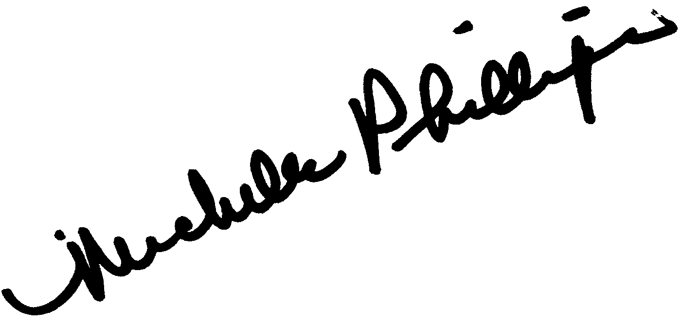 Michelle Phillips autograph facsimile