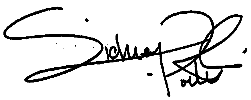 Sidney Poitier autograph facsimile