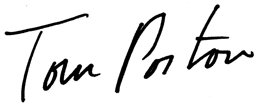 Tom Poston autograph facsimile