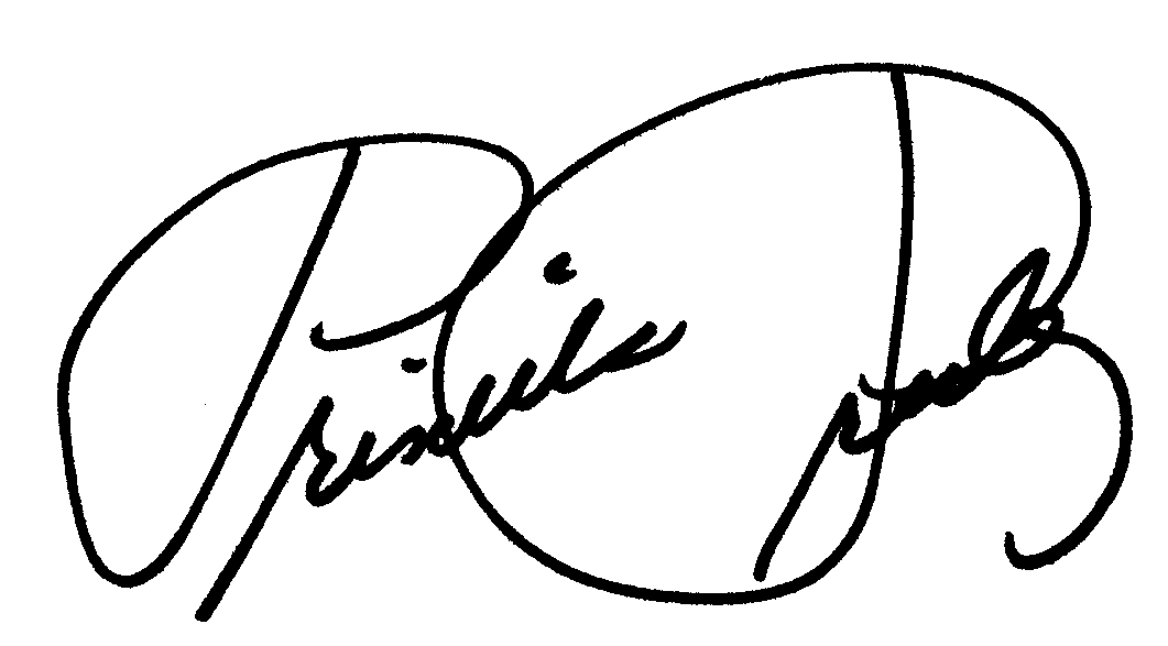 Priscilla Presley autograph facsimile