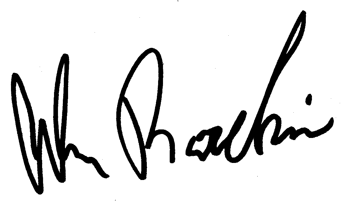 Alan Rachins autograph facsimile