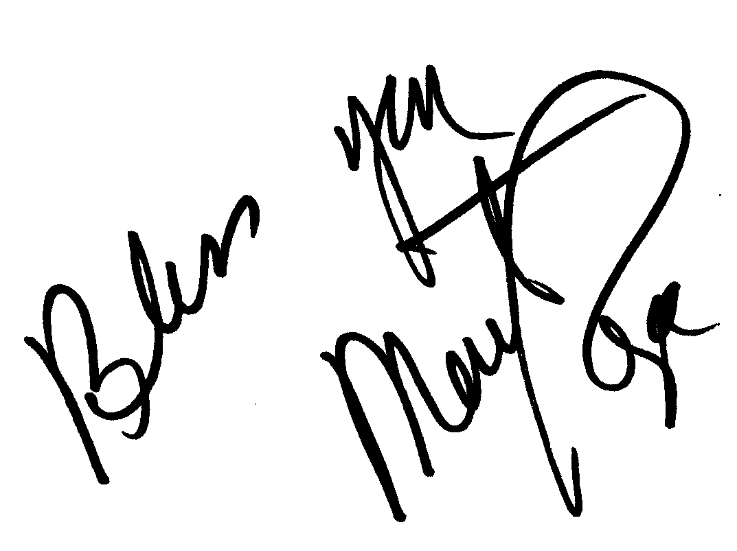 Martha Raye autograph facsimile