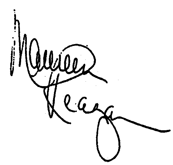Maureen Reagan autograph facsimile