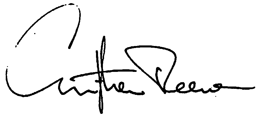 Christopher Reeve autograph facsimile