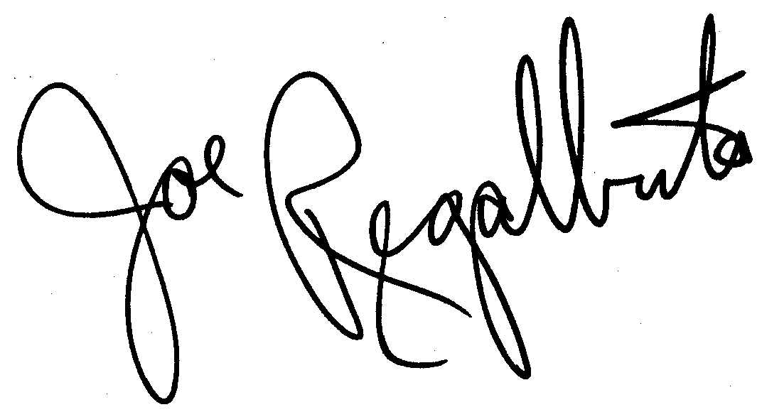 Joe Regalbuto autograph facsimile