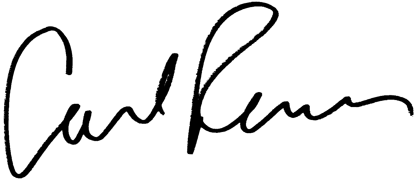 Carl Reiner autograph facsimile