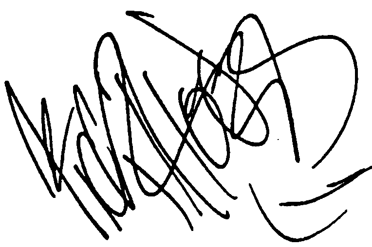 Nick Rhodes autograph facsimile