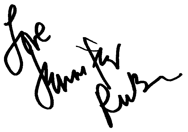 Jennifer Rubin autograph facsimile