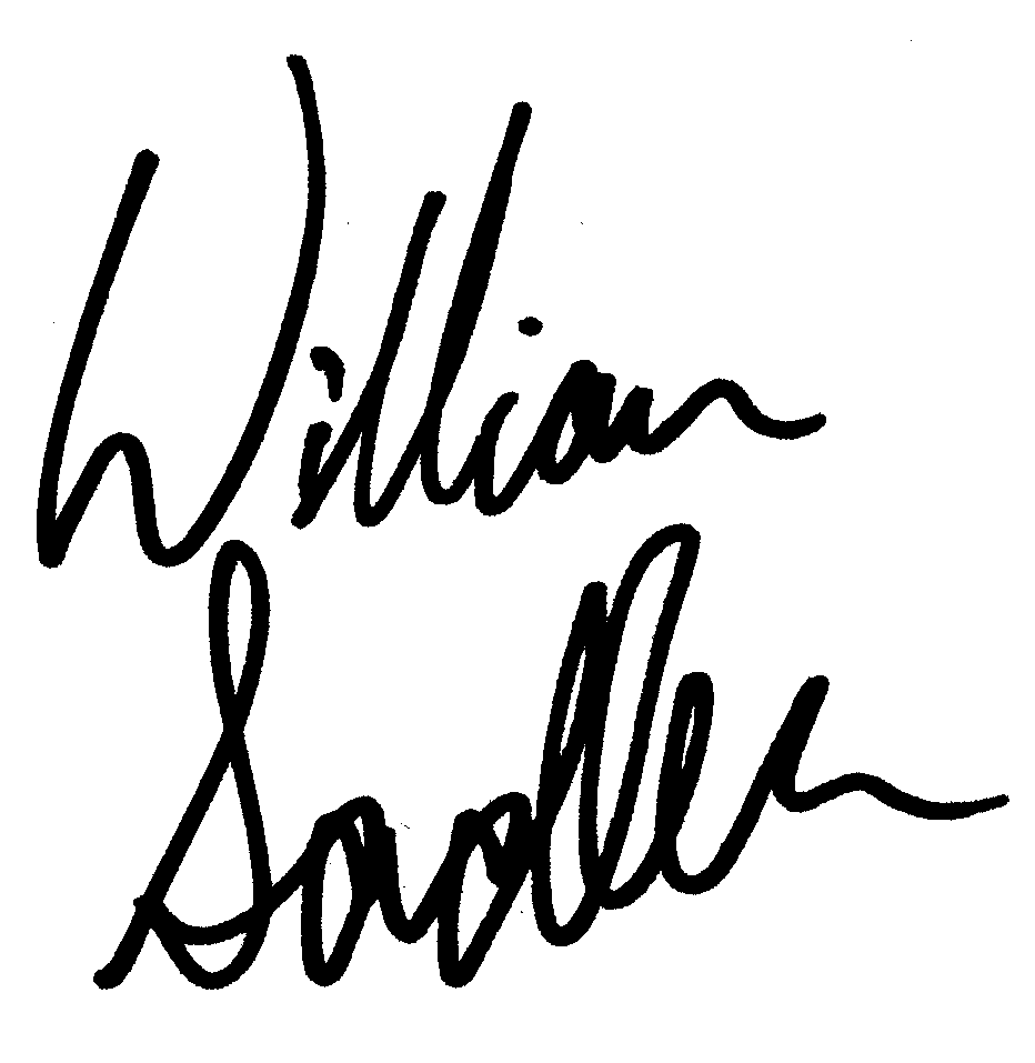 William Sadler autograph facsimile