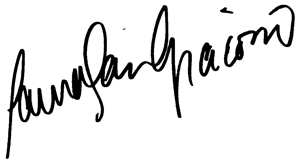 Laura San Giacomo autograph facsimile