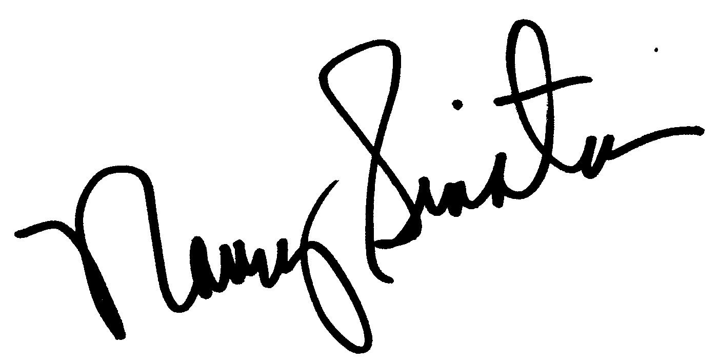 Nancy Sinatra autograph facsimile