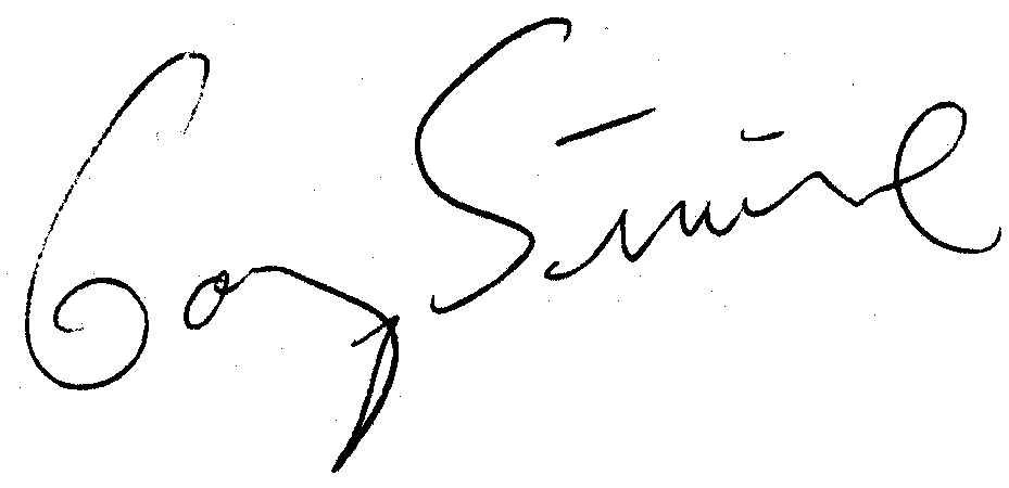 Gary Sinise autograph facsimile