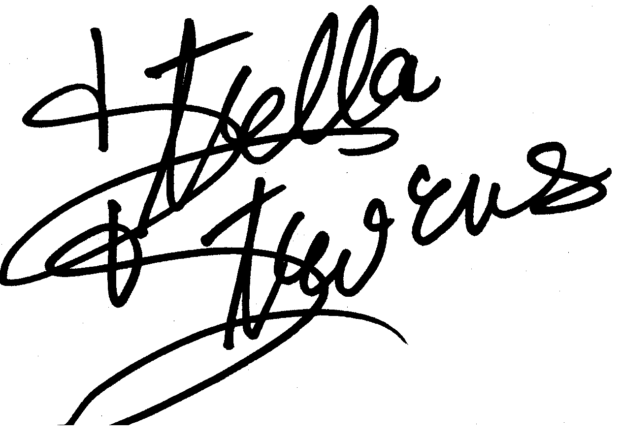 Stella Stevens autograph facsimile