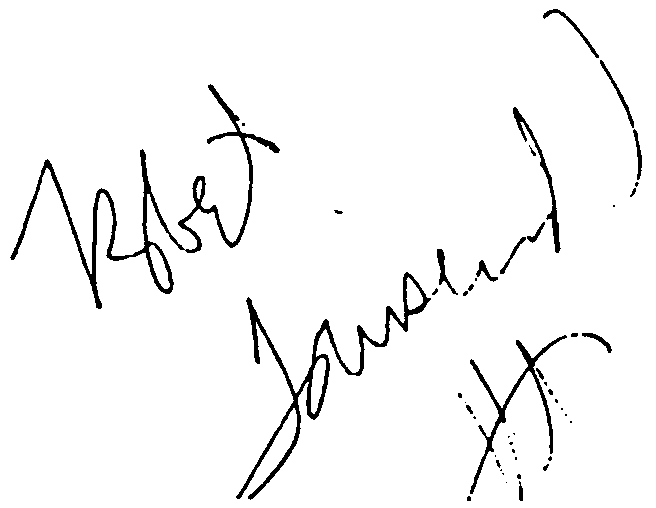 Robert Townshend autograph facsimile