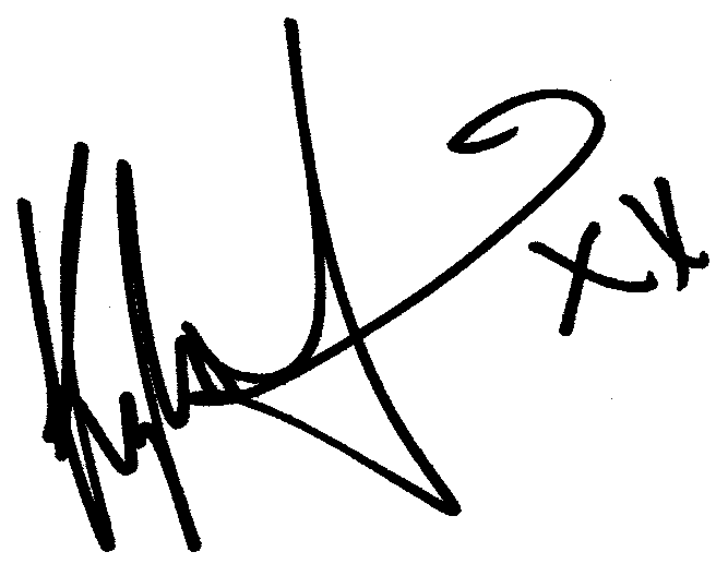 Kylie Travis autograph facsimile