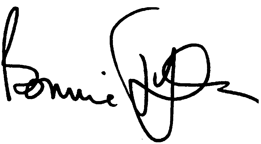 Bonnie Tyler autograph facsimile