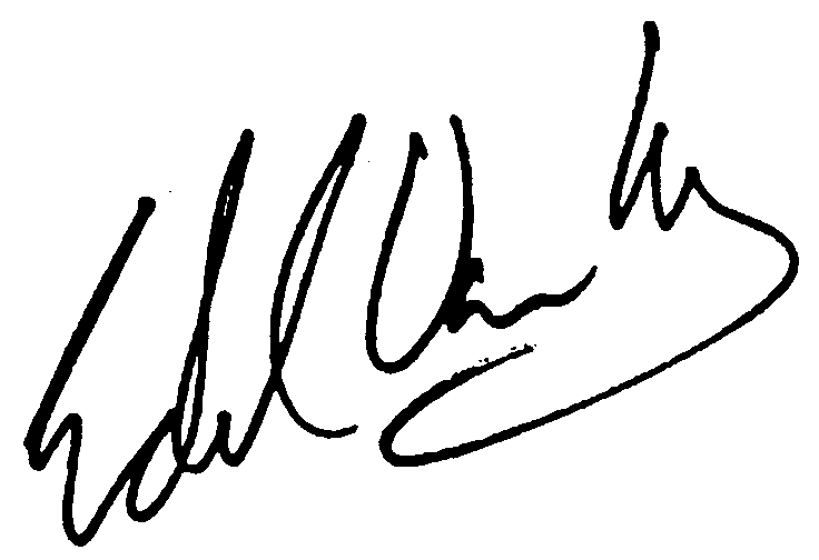Eddie Van Halen autograph facsimile