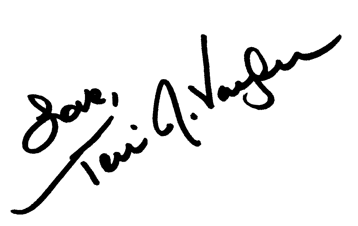 Terri J. Vaughn autograph facsimile