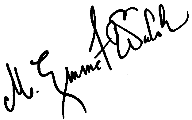M. Emmet Walsh autograph facsimile