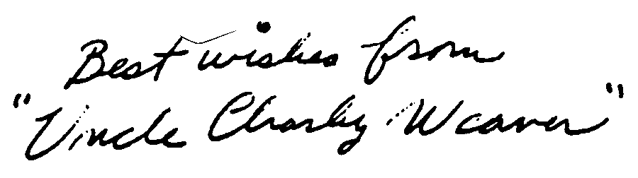 Charley Weaver autograph facsimile
