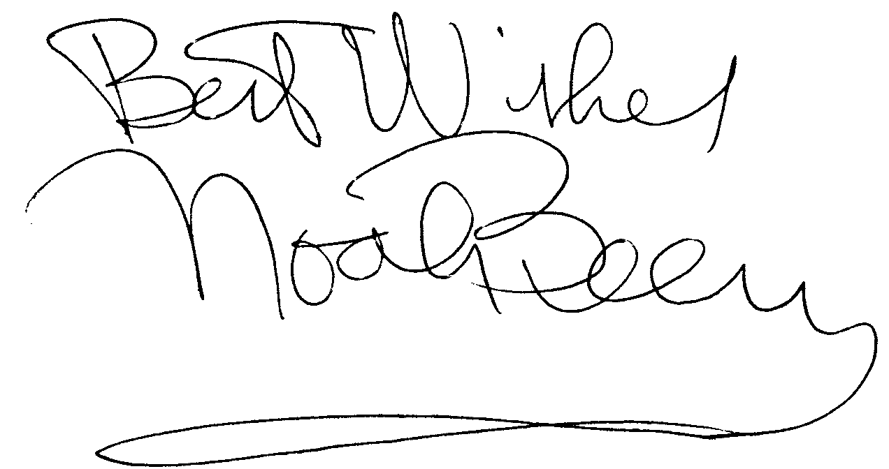 Noah, Jr. Beery autograph facsimile