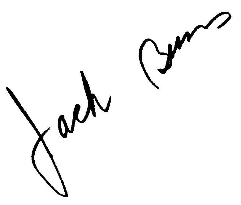 Jack Burns autograph facsimile